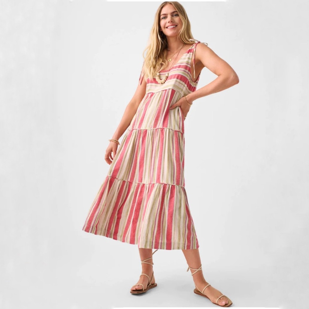 Faherty Lanai Linen Dress